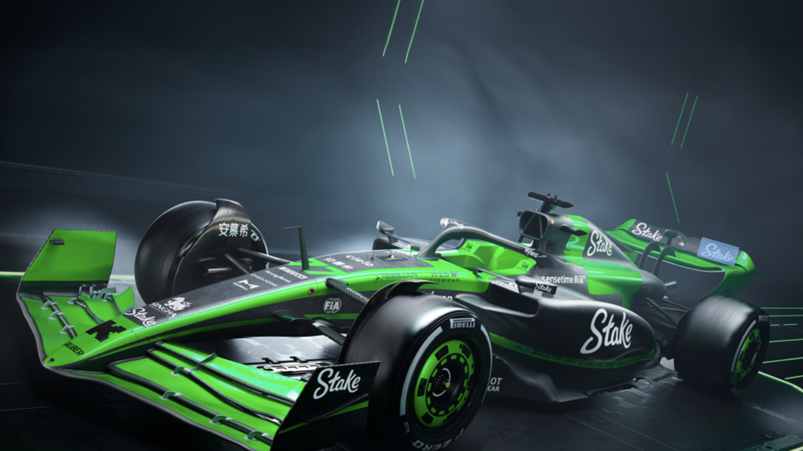 The new Sauber/Stake F1 car for 2024.